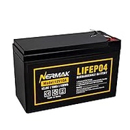 12V 10Ah Lithium LiFePO4 Deep Cycle Battery, 2000+ Cycles Rechargeable Battery for Solar/Wind Power, Small UPS, Lighting, Power Wheels, Fish Finder and More, Built-in 10A BMS