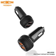 MOXOM 2. Mini Car Charger 2 Usb Fast Charger With Micro Cable MX-VC02