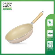Chảo Nhôm Chống Dính Men Đá Đáy Từ 24 cm Green Cook GCP258-24IH - Chính Hãng Green Cook