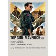 【READY STOCK】Poster Movie TOP GUN MAVERICK for room/wall/gift/barber