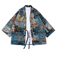 【神海紋 星月夜羽織】原創設計改良日系手作羽織道袍中性外套
