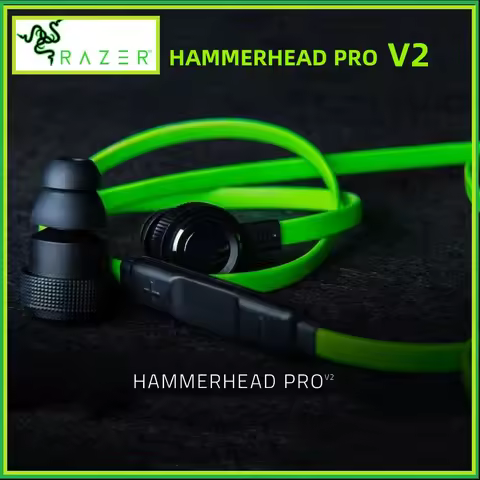 Razer Hammerhead PRO V2 In-ear Gaming Earphones 3.5mm Wired Earbuds with Microphone Headphone Stereo