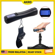 AKIRO Portable Travel LED / LCD Digital Baggage Luggage Weighing Strap Scale Weigh Measurement