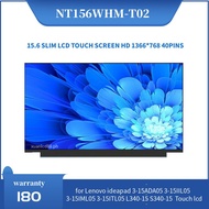15.6'' Laptop LCD Touch Screen B156XTK02.1 NT156WHM-T02 For Lenovo ideapad S340-15IWL 81QF 3-15ADA05