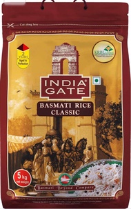 "India Gate Classic Basmati Rice - 5 kg Pack: Timeless Elegance for Every Culinary Creation!"
