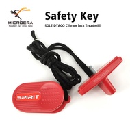 2023 SOLE DYACO F63 Treadmill Clip-On Lock Running Machine Safety Key Emergency Stop Lock Safety Switch Safety Lock Start Key