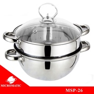 Micromatic MSP-26 26cm Kitchen Food Steamer Pot