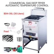 BDH-30L XL Commercial Gas Deep Fryer Stand Landed Automatic Temperature Deep Fryer