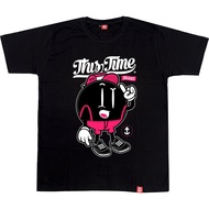 HITAM Thistimebrand Kaos Big Size S M L XL XXL 3XL 4XL 5XL 6XL (BLACK Short Sleeve shirt for men and