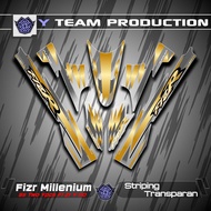 TRANSPARENT STRIPING UV F1ZR MILLENIUM MOTIF X1 STICKER YAMAHA FIZ R CLEAR STICKER FIZR VARIATION LI