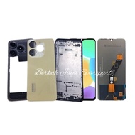 LCD Itel A70 + Casing Housing fullset Backdoor Bazel frame midle