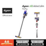 [6.6 Specials] Dyson V12 Detect ™ Slim Fluffy Cordless Vacuum Cleaner (Blue/Nickel)