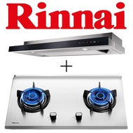 Rinnai RH-S309-GBR-T Slimline Hood With Touch Control + RINNAI RB-72S 2 BURNER HYPER FLAME STAINLESS STEEL BUILT-IN HOB