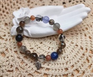 金太陽茶晶黑髮晶水晶設計款手串