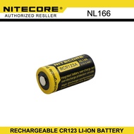 Nitecore NL166 Rechargeable CR 123 A RCR 123A 650mAh  Battery 3.7V (CR123)