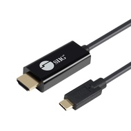 SIIG 6.6ft USB-C to HDMI Active Cable, HDMI 2.0 4K60 HDR, Portable for Windows & Mac laptops or Smar