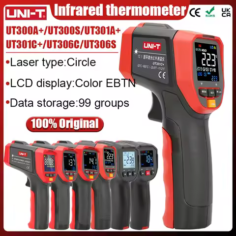 UNI-T UT306C UT306S UT300A+ UT300S UT301A+ UT301C+ Non-contact Industrial Laser Digital Temperature 