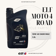 [ New Stock ] Elf Moto 4 Road 10W-40 4T Synthetic Engine Oil 1.2L（ORIGINAL）