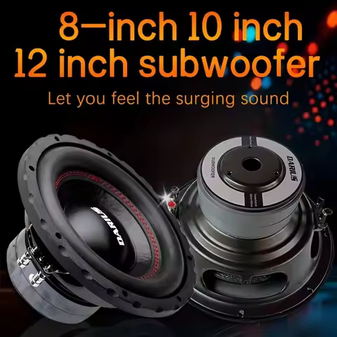 8Inch，10Inch，12Inch，1200Wattage Maximum Power Car Audio System，Double4Ohm Car Subwoofer，Subwoofer