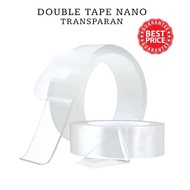 DOUBLE TAPE NANO CLEAR TRANSPARENT 1M 2M / NANO TAPE 1 METER / DOUBLE TAPE CLEAR INSULATION MAGIC / 