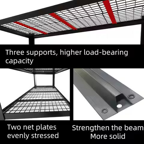 71" Wide Garage Shelving Unit, 71" W x 24" D x 71" H, Heavy Duty Garage Storage Shelves, 8000 LBS Ca