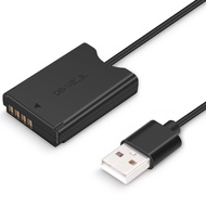 KingMa NB-13L Dummy Battery with USB-A Power Adapter DC Coupler For Canon G7X2 G7X3 G5X2 G9X2 G1X3 G