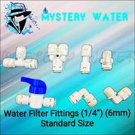 Water Filter Fitting Connector For RO tube 6mm