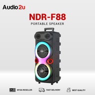 NDR-F88 Speaker Box Double 8inch Stereo Speaker With Microphone