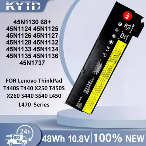 KYTD For Lenovo ThinkPad T440S T440 X250 T450S X260 S440 S540 L450 L470 45N1130 68+ Battery 45N1131 