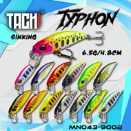 Gewang Minnow Umpan TACHI Typhon Sinking 4.8cm/6.5g Killer Fishing Lure Hard Bait Casting Sebarau Pe