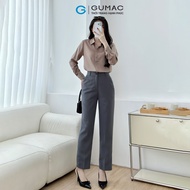 [15 - 17.10| VOUCHER 10-12%] Quần tây nữ ống đứng lưng rời có túi xéo hai bên thời trang GUMAC LQF10