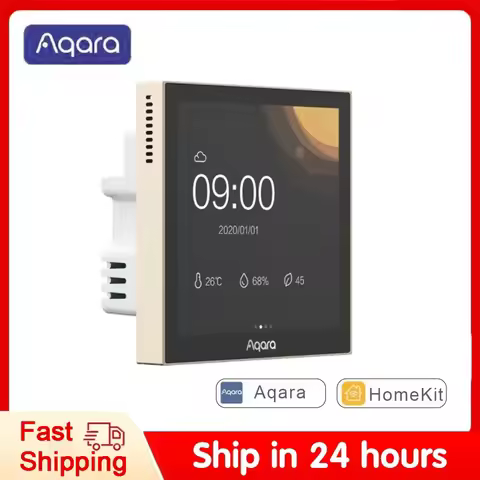 New Aqara Smart Scene Panel Switch S1 Zigbee 3.0 IPS Color Touch Screen Smart Home APP Siri Voice Co