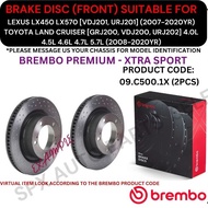 BREMBO GENUINE DISC ROTOR (FRONT) FOR LEXUS LX450 LX570 [VDJ201, URJ201] / LAND CRUISER [GRJ200, VDJ