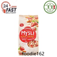rich in protein nutrients ♪Emco Crunchy Muesli with Strawberries  Almonds 750G☝