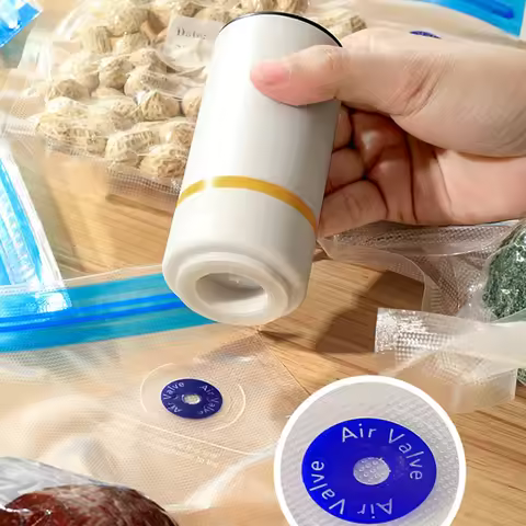 Reusable vacuum food storage bag zipper bag set USB electric pump vacuum sealing bag and manual pump