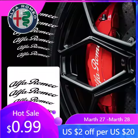 For Alfa Romeo 2026 Hot Sticker Car Brake Caliper Sticker Heat Resistant Decals Auto Accessories For