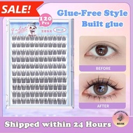 BQI 120 Cluster False Eyelashes With Glue Self-Adhesive Upgraded Softer Lashes Glue-Free Eyelash SB