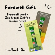 Resign Farewell Gift | Funny Farewell Gift for colleagues | Gift Set | Zus Ngupi Coffee