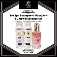 Gold Nine Professional Ice Spa Shampoo 400ml + Masque 400ml + FG Gewei Essencial Serum 50ml