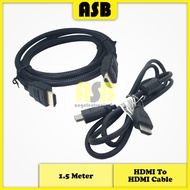 (1pc) HDMI To HDMI Cable 1.5 Meter