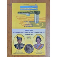 Kad Duit Syiling Malaysia 2002 Installation of His Majesty The Yang di-Pertuan Agong XII Coin Card B
