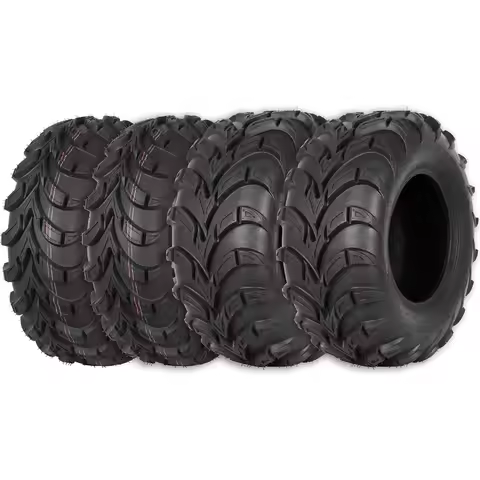 ATV Tires All-terrain 25x8-12 Front & 25x10-12 Rear, 6 PR, UTV Tires Max Load 480LBS, Set of 4