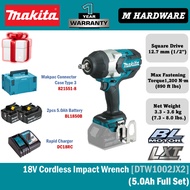 MAKITA 18V Cordless Impact Wrench 12.7 mm (1/2")  DTW1002JX2 / DTW1002JX4 / DTW1002JX3 / DTW1002ZX2