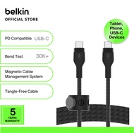 Belkin CAB011bt BoostCharge Pro Flex USB-C to USB-C Cable 1M (iphone15,samsung,tablet,ipad)