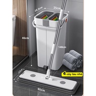 Joybos ไม้ถูพื้นทำความสะอาดตัวเองอัจฉริยะพร้อมถังถูพื้น หมุนได้ 360° ไม่ต้องซักมือ