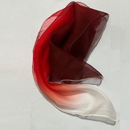 Thiên Lang Dance Fan Red Wine Deep Red Real Silk Dancing Large Fan Square Dance Yangge Dance Fan Dan