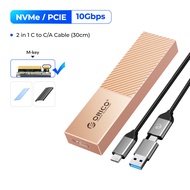 ORICO USB4 NVMe SSD Enclosure 40Gbps PCIe3.0x4อลูมิเนียม M.2 SSD Case ใช้งานร่วมกับ Thunderbolt 3 4 