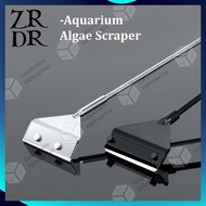 ZRDR Stainless Steel Aluminium Extendable Aquarium Algae Scraper | algae remover aquarium cleaner