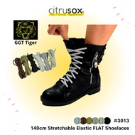 CITRUSOX GGT Tiger Stretchable Rubber Elastic FLAT Shoelaces (140 cm) #3013