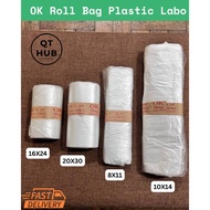 OK Laundry Plastic Bag Roll – 8x11 / 10x14 / 16x24 / 20x30 | Matibay na Plastic Labo